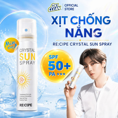 Xịt Chống Nắng Cao Cấp Recipe Chống Nắng Tối Ưu Chống Nước Phù Hợp Đi Biển, Đi Bơi Dùng Không Nâng Tone - BẢN 2026