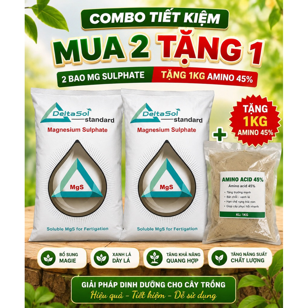 ComBo 2Bao MAGIE SUNFAT ẤN ĐỘ Tặng ngay 1kg AMINO 45% Siêu HOT