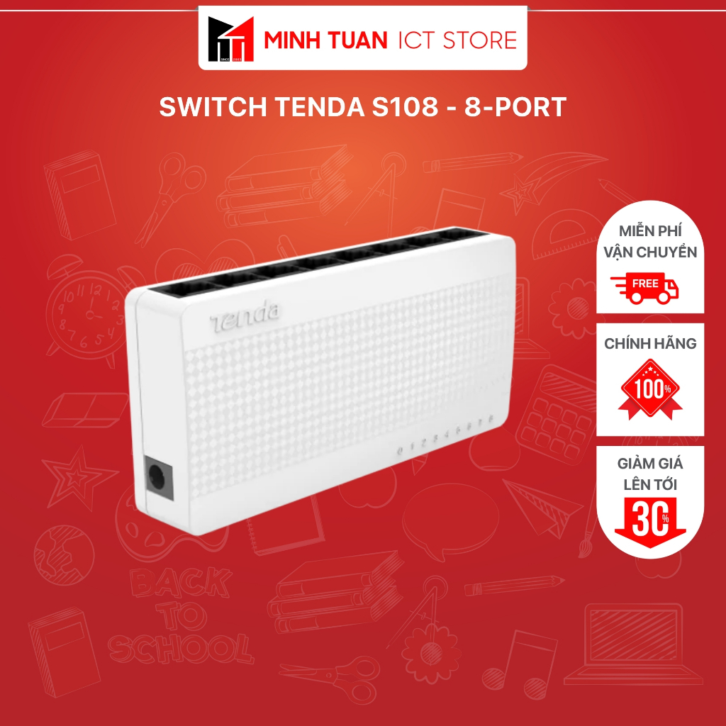 Switch Tenda S108 - 8-Port