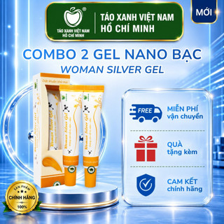 [Chính Hãng] Combo 2 tuýp Gel nano bạc phụ khoa gel đẩy nấm candida - Woman Silver Gel Táo Xanh Việt Nam