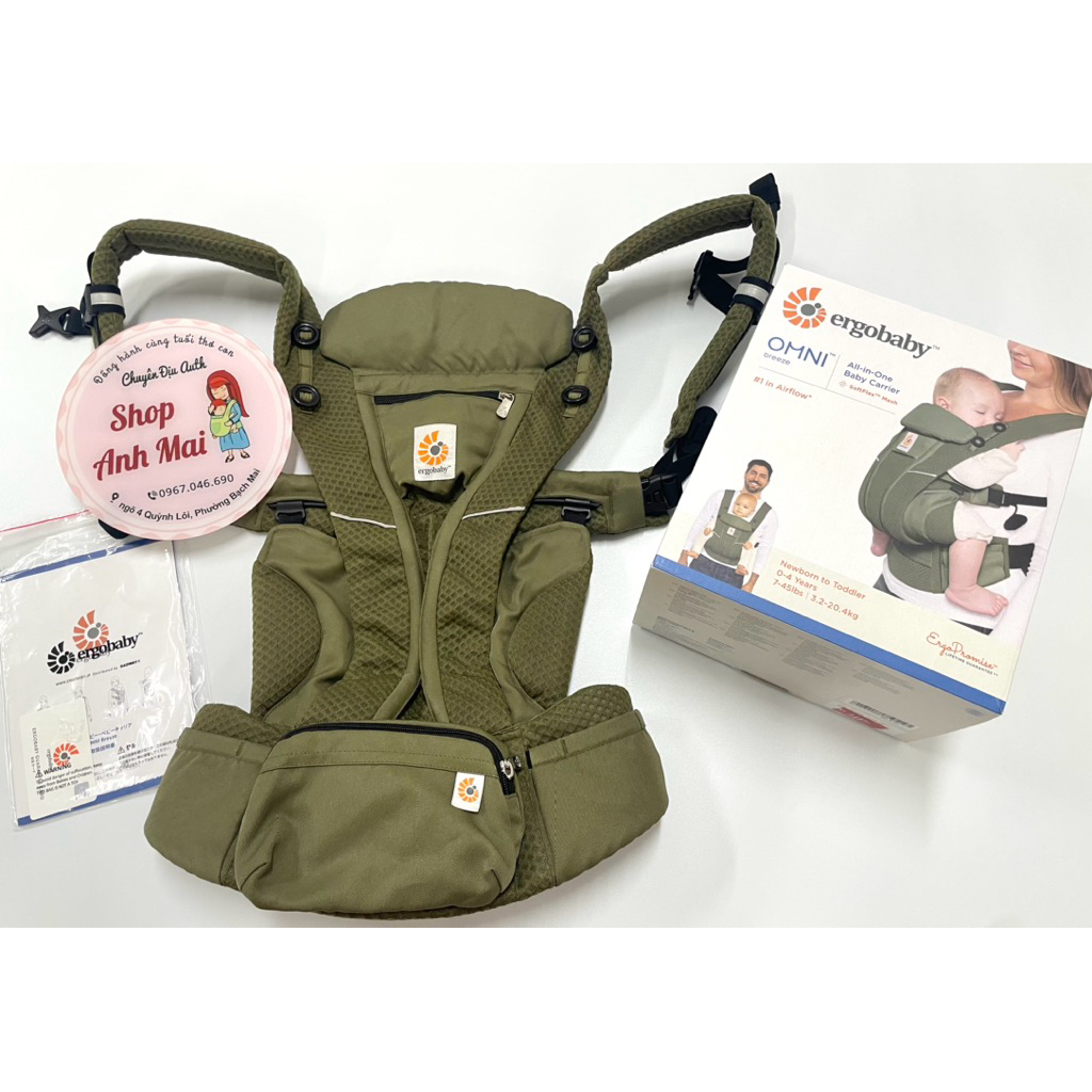 ERGOBABY OMNI 360 BREEZE – xanh