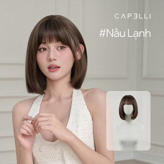 Tóc Giả Nguyên Đầu CAPELLI Bob Ngắn Mái Thưa Michiko Wig