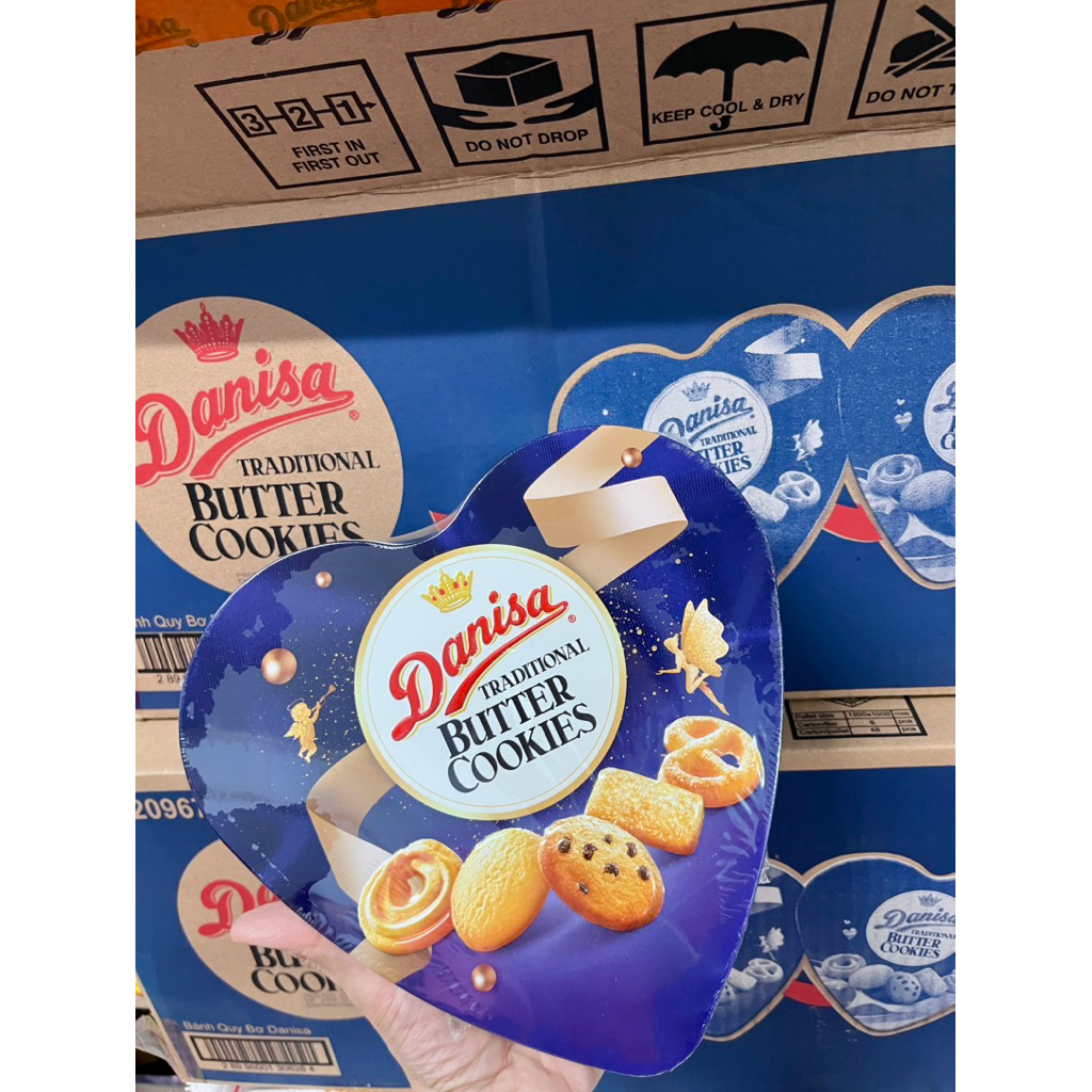 [CHÍNH HÃNG][ĐẸP RỤNG TIM] 🍪BÁNH #DANISA QUỐC DÂN #MẪU_TRÁI_TIM💝💝💝 MỚI💥 HỘP THIẾC 132gram