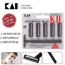 Set 5 LƯỠI Dao Cạo Râu KAI 2 Lưỡi Kép NHẬT BẢN