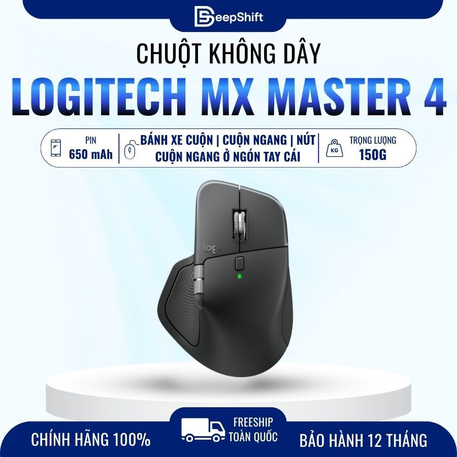 Chuột không dây Logitech MX Master 4 (Mới, Full box, Chính hãng)