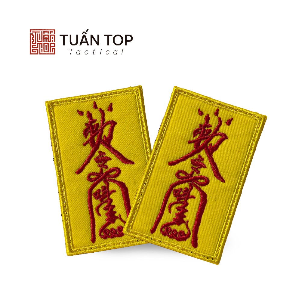 PATCH THÊU HOẠ TIẾT BÌNH AN - PATCH DÁN VELCRO - TUẤN TOP TACTICAL