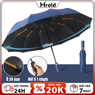 [Hàng sẵn] Ô Dù Tự Động Gấp Gọn Chống Bão 24 Nan Đôi - Ô Dù Che Mưa Nắng, 2 Lớp Chống Tia UV☂️