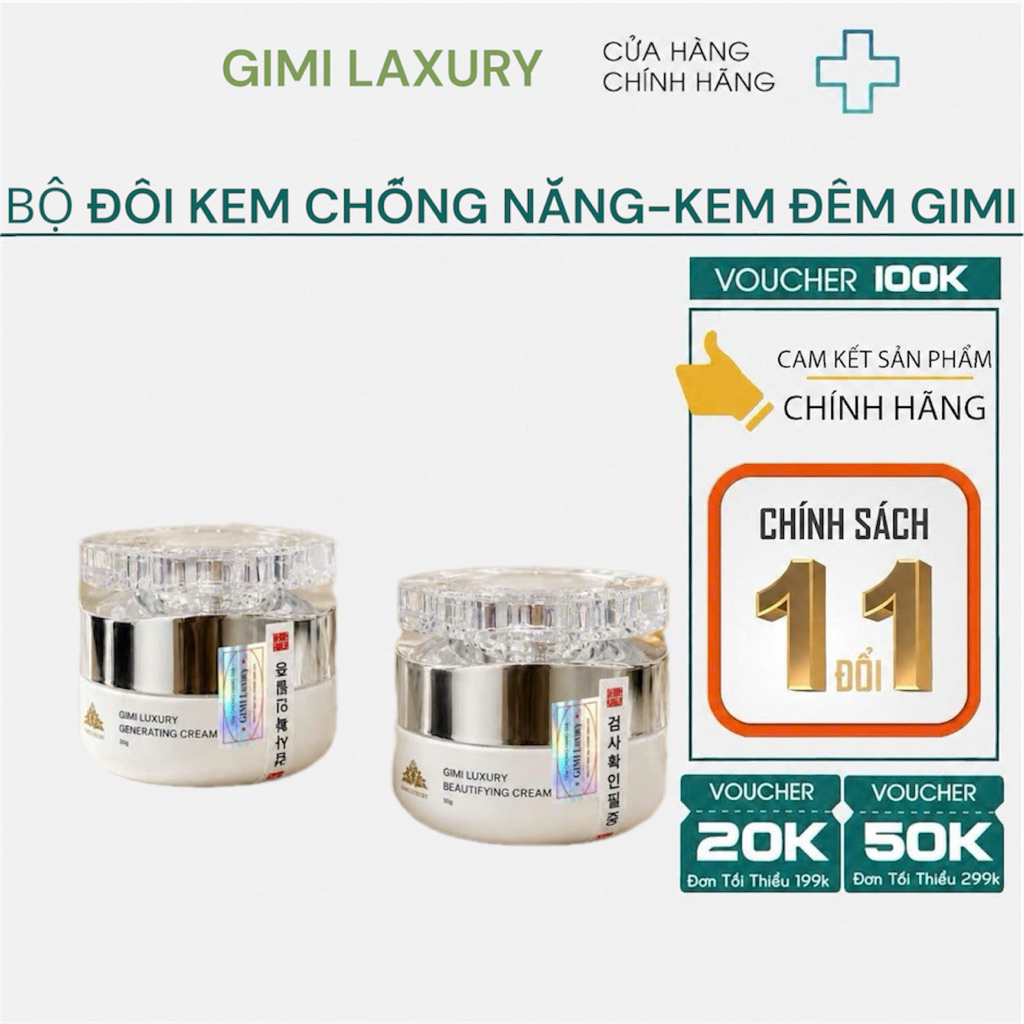 (Chính hãng)Chống Nắng Gimi - Kem đêm Gimi chính hãng