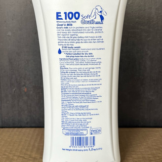 Sữa tắm E100 Goat’s Milk tinh chất sữa dê 1,2kg
