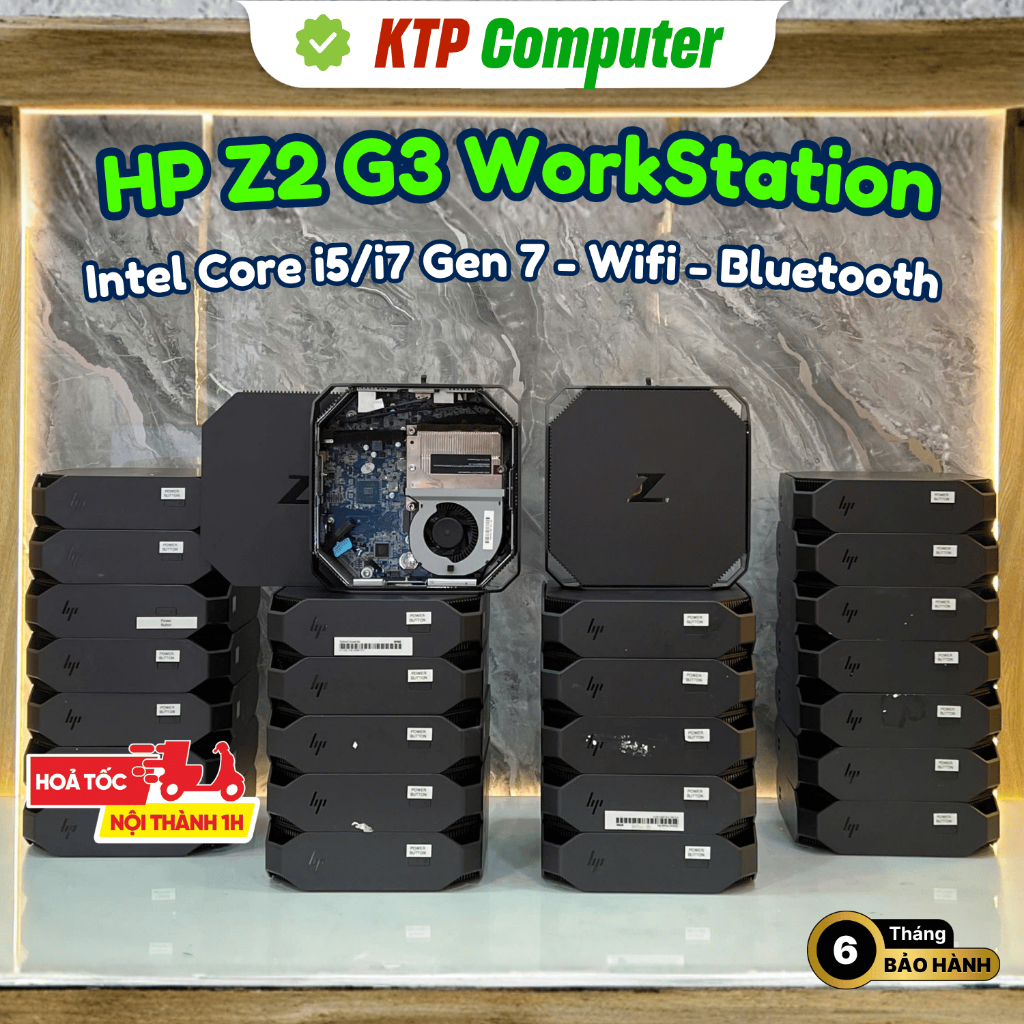 HP Z2 Mini G3 Workstation – Core i5/i7 Gen 7 | RAM 8/16/32GB | SSD 256/512GB | WiFi | Bluetooth