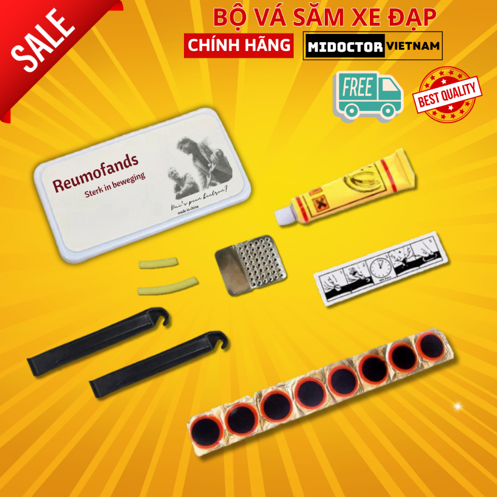 Bộ Vá Săm Xe Đạp Mini Chuyên Dụng, Dụng Cụ Vá Săm Lốp Xe Đạp Trẻ Em-miDoctor