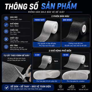 Miếng dán sole bảo vệ đế giày 3M Protector Sneaker USA