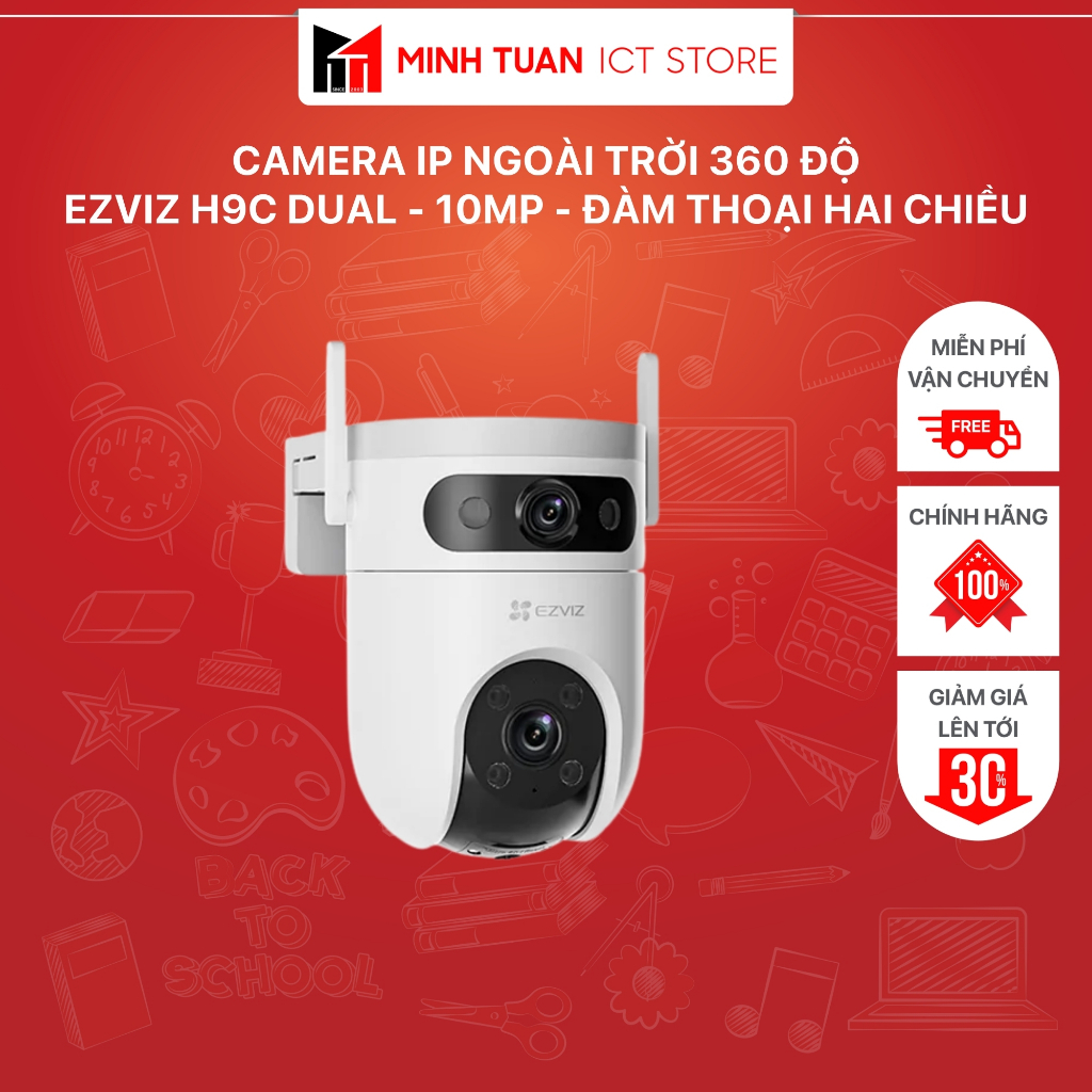 Camera IP Ngoài Trời 360 Độ EZVIZ H9C Dual - 10MP - Đàm Thoại Hai Chiều