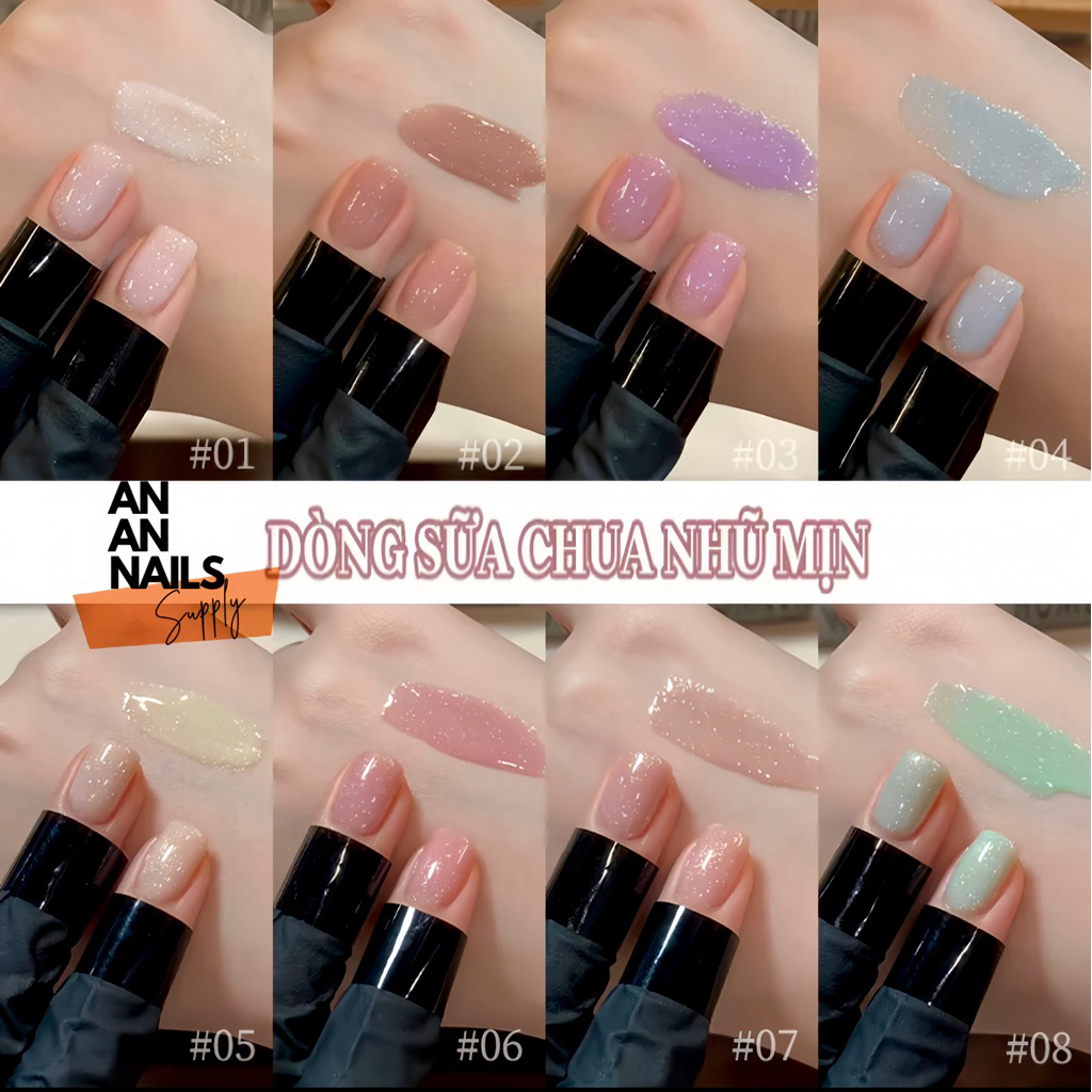 Sơn gel gạo nhũ Annies mẫu mới - Sơn sữa chua nhũ mịn mới | An An Nails