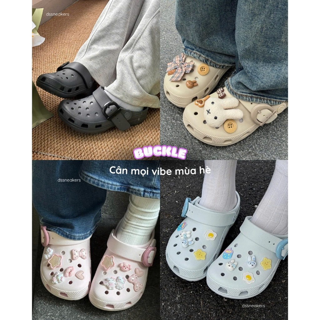 [Dssneakers] Cr dép sục buckle thời trang, nam nữ L1