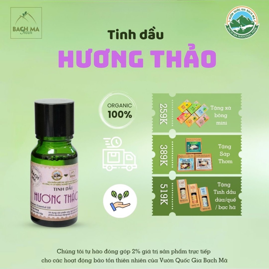 Tinh dầu Hương Thảo - Rosemary essential oil.