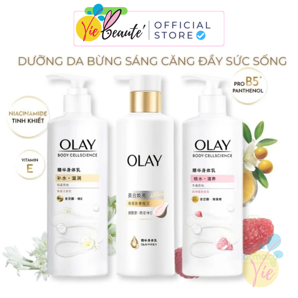 Sữa Dưỡng Thể OLAY Body B3 Vitamin C Optic Glow Radiance - Dưỡng Thể Olay