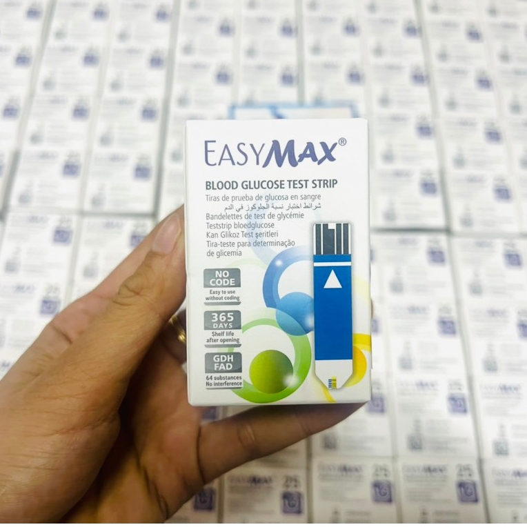 Que thử đường huyết EasyMax Blood Glucose Test Strip (H/25 test)