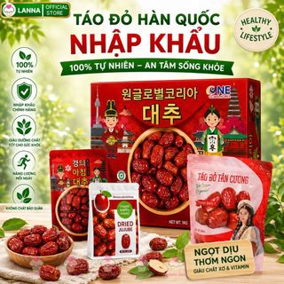 Táo đỏ one global korea hộp 1kg táo dẻo ngọt thịt dày thơm ngon không đường