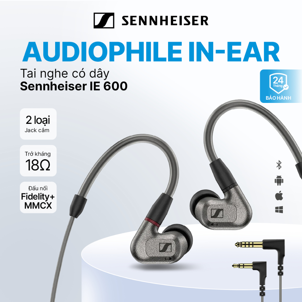 Tai nghe có dây Sennheiser IE 600 - Hàng Chính hãng