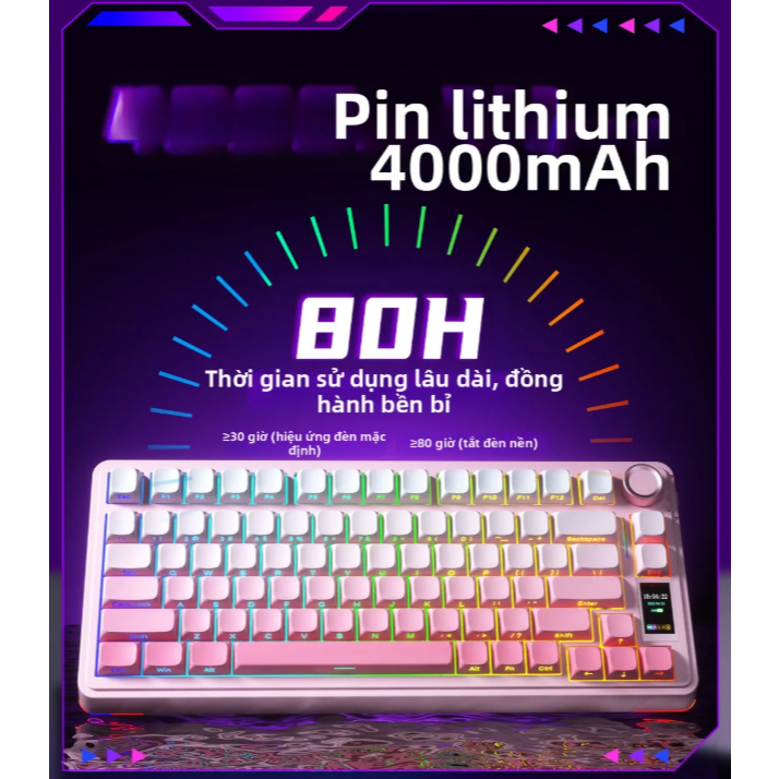 {HỎA TỐC} Bàn Phím Cơ AULA S75 Pro Có Màn Hình LCD Custom GIF - 3 Mode, Hotswap Cho Máy Tính Laptop PC | BigBuy360 - bigbuy360.vn