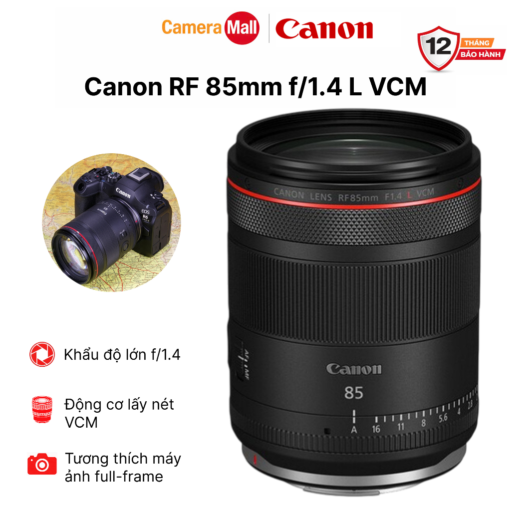 Canon RF 85mm f/1.4 L VCM Chính Hãng