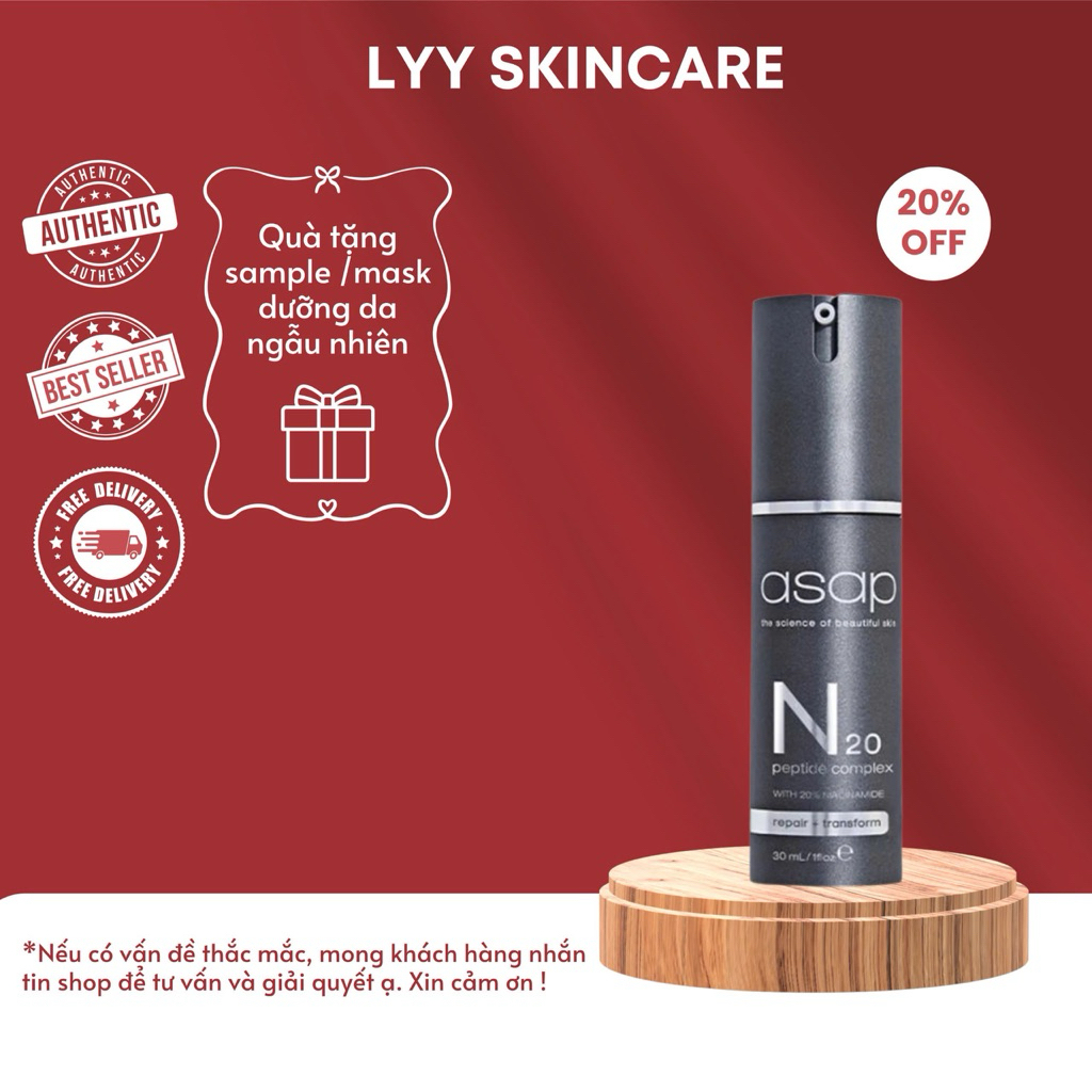 (KÈM QUÀ) ASAP N20 Peptide Complex with 20% Niacinamide