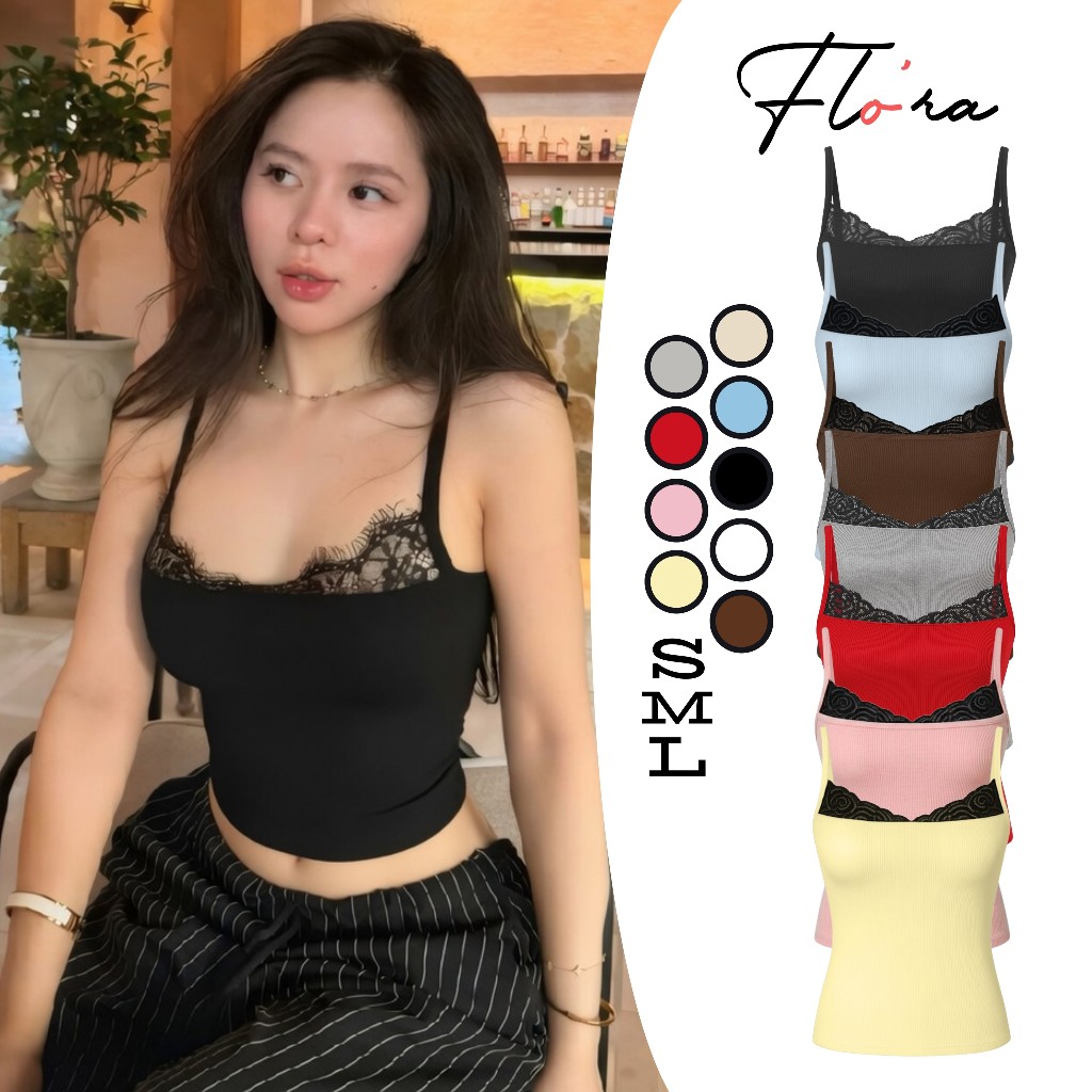 Áo Croptop HAI DÂY REN NGỰC Ver2 Thun Gân Sexy CR14, Áo Thun Nữ 2D Ôm Body Đẹp…