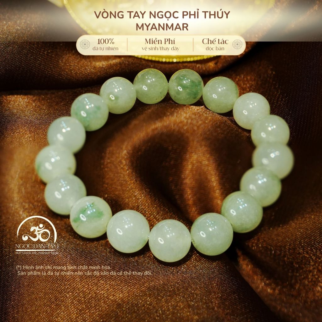 Ngọc Đan Tâm - Vòng Tay Ngọc Phỉ Thúy Myanmar 10.94mm - 11.22mm (LIULAB 739568)