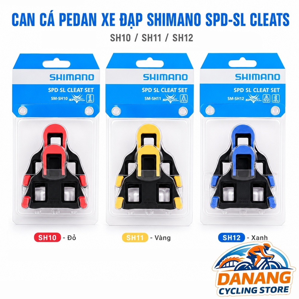Can Cá Cleat Pedal Xe Đạp Road SHIMANO SH10 / SH11 / SH12 (Trong Vỉ)