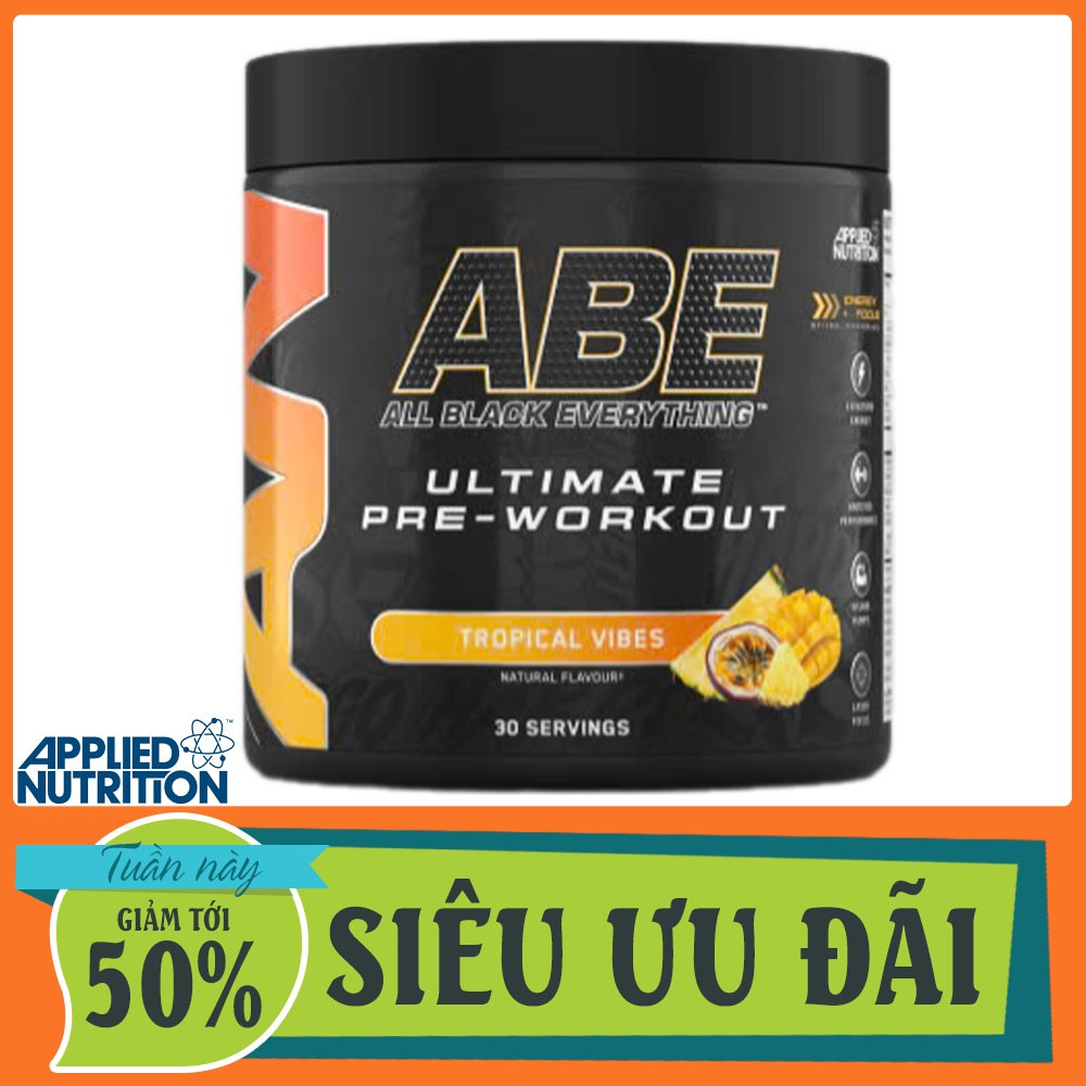 ABE Pre-Workout 30 Servings ENERGY – Tăng Năng Lượng, Sức Mạnh & Tập Trung Khi Tập Luyện