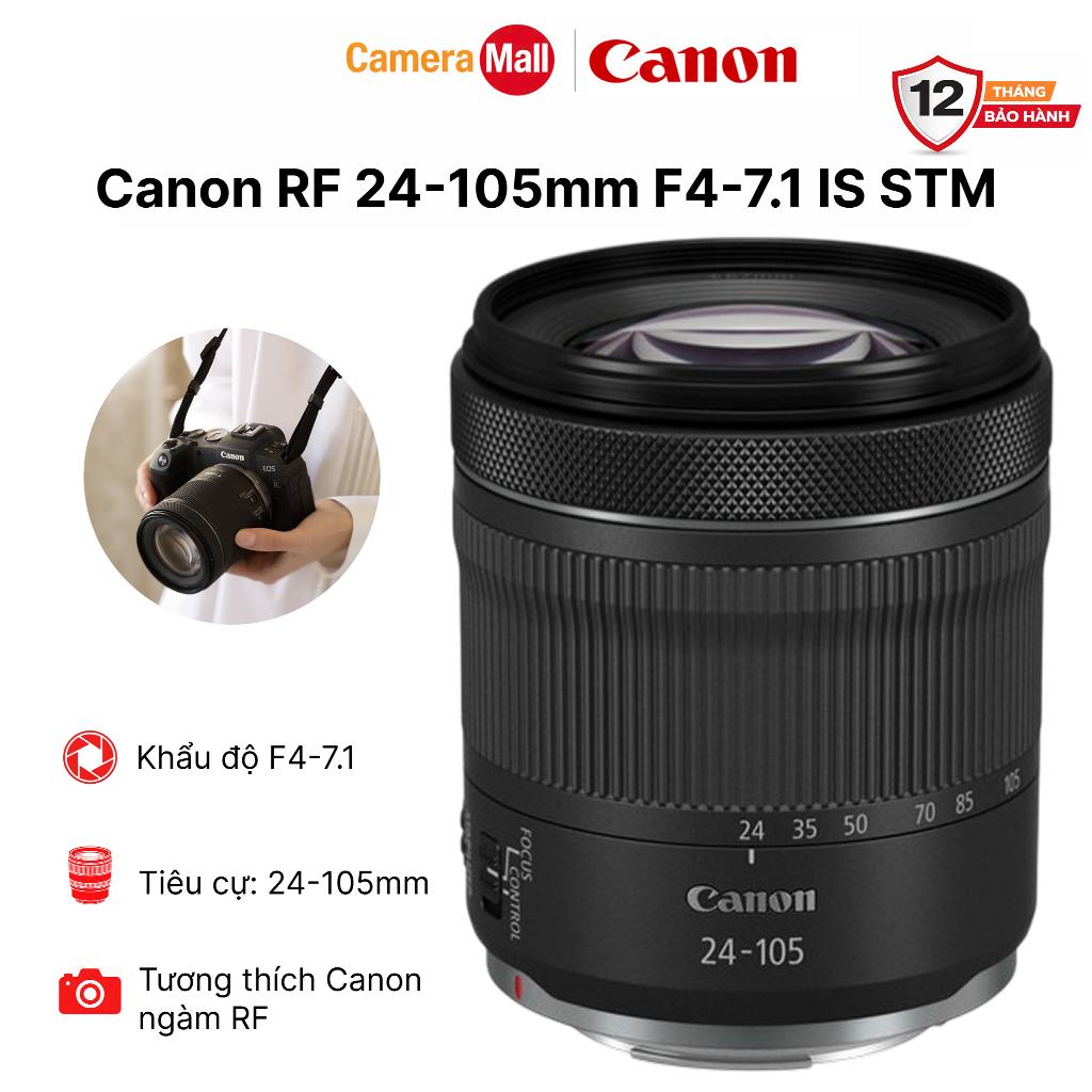 Canon RF 24-105mm F4-7.1 IS STM (Chính Hãng)