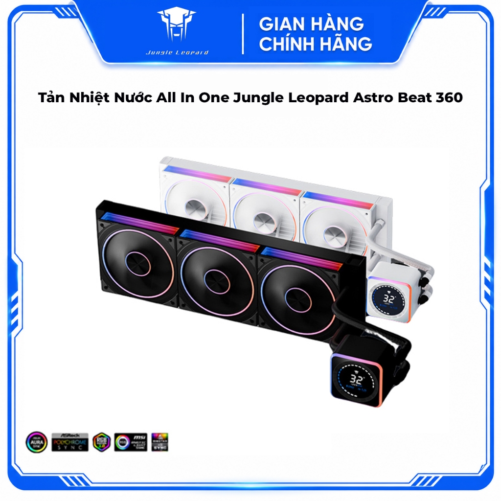 Tản Nhiệt Nước All In One Jungle Leopard Astro Beat 360 - Led ARGB