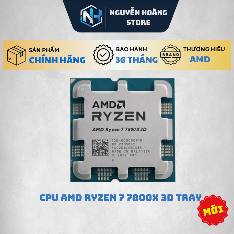 CPU AMD Ryzen 7 7800X3D Tray - NEW BẢO HÀNH 36 THÁNG