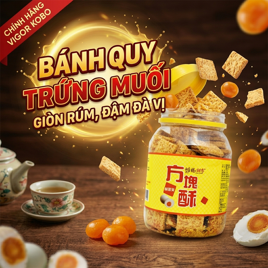 Bánh Quy Trứng Muối Vigor Kobo Đài Loan