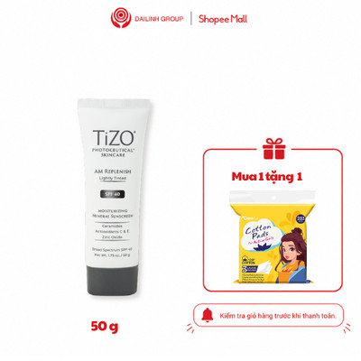Kem Chống Nắng Khoáng TiZO Photoceutical SPF40 50g – Có Màu, Giữ Ẩm, Kiêm Kem Lót