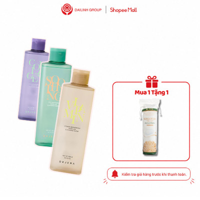 Nước tẩy trang Orjena chiết xuất rau má làm dịu da , bưở hồng sáng da, collagen săn chắc da 300ML/lọ