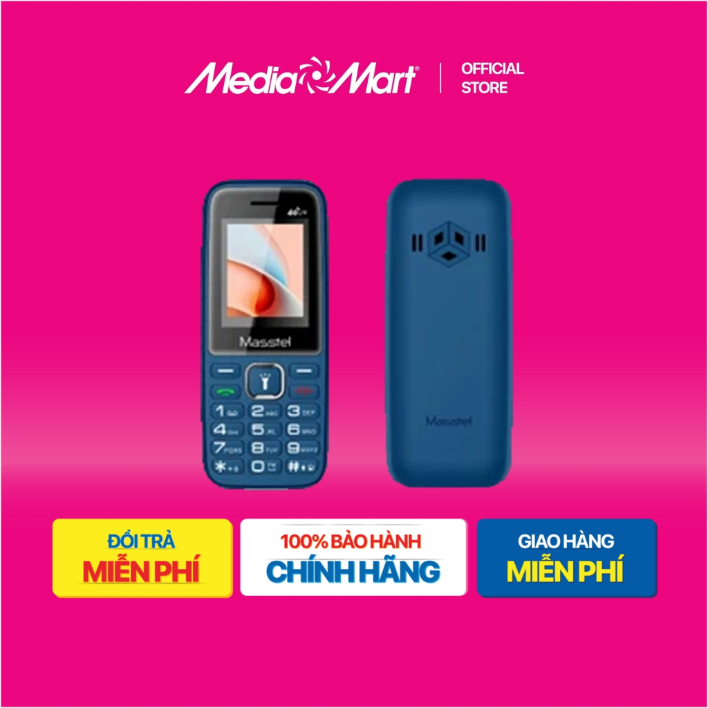 [ Mediamart Mall ] Masstel IZI 15 4G Xanh (Blue) BH chính hãng,Ship 0đ