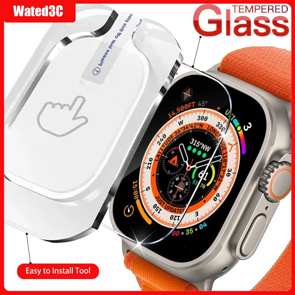 Kính cường lực Dễ dàng lắp đặt Phụ kiện dụng cụ cho IWatch Ultra 3/2 49mm Tấm bảo vệ màn hình cho iW