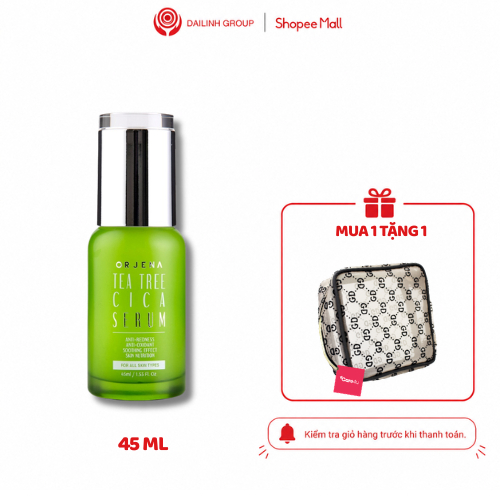 Serum Orjena Tràm Trà & Rau Má Hỗ Trợ Giảm Mụn, Cấp Ẩm, Dịu Da Nhạy Cảm 45ML