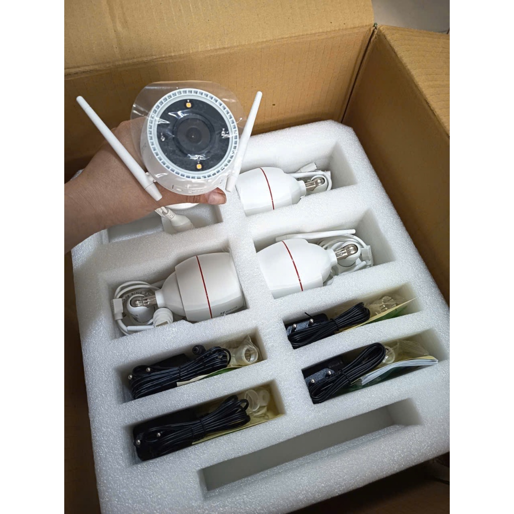 [Combo 4 camera thân] Camera WiFi thông minh ngoài trời 4MP EZVIZ H3C 2K+
