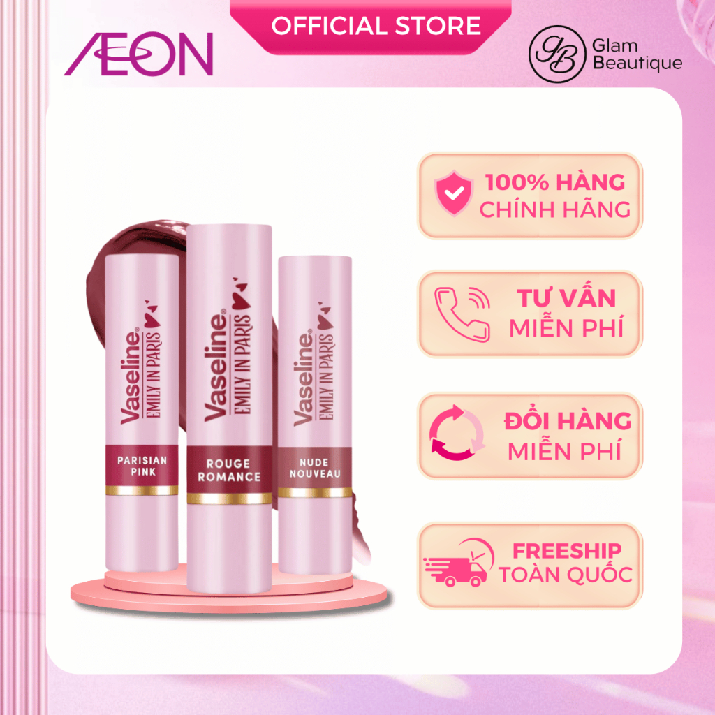 Son Dưỡng Có Màu Vaseline Lip Therapy Emily In Paris 3g | Glam Beautique