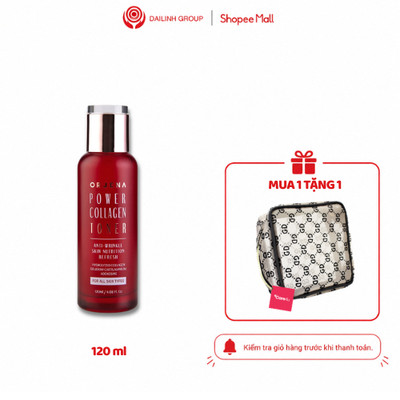 Toner, nước hoa hồng dưỡng da hàn quốc Orjena Collagen Chống Lão Hóa, Phù Hợp Mọi Loại Da 120ML
