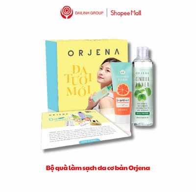 Bộ quà  tặng người yêu, mẹ, cô giáo,,... mỹ phẩm làm sạch da cơ bản Orjena 2 sạch sâu, dưỡng ẩm da