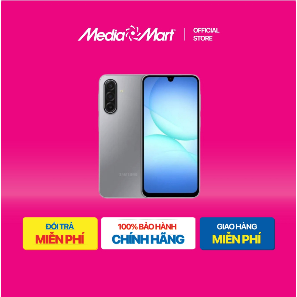 [ Mediamart Mall ] Samsung Galaxy A17 4G A175F (8+128G) Xám BH chính hãng,Ship 0đ