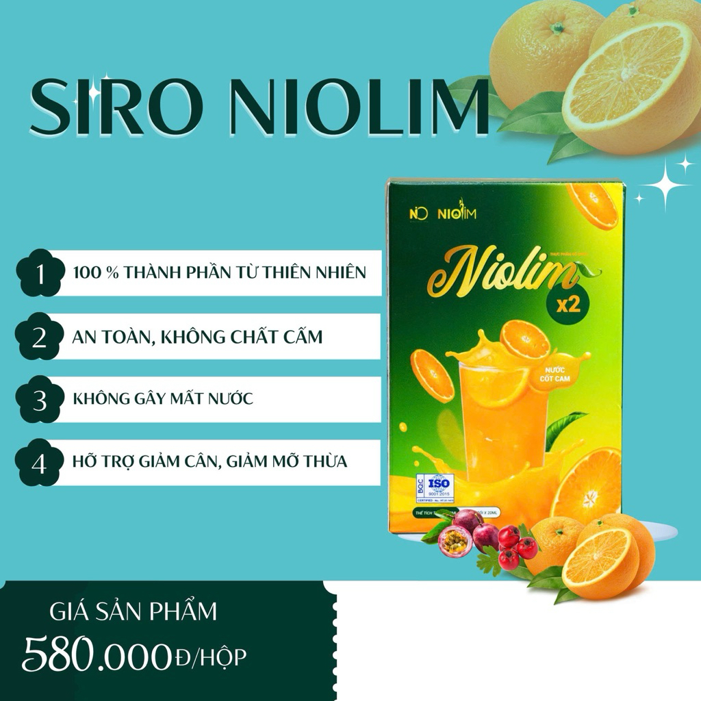 siro niolim x2 giúp hỗ trợ cân bằng vóc dáng