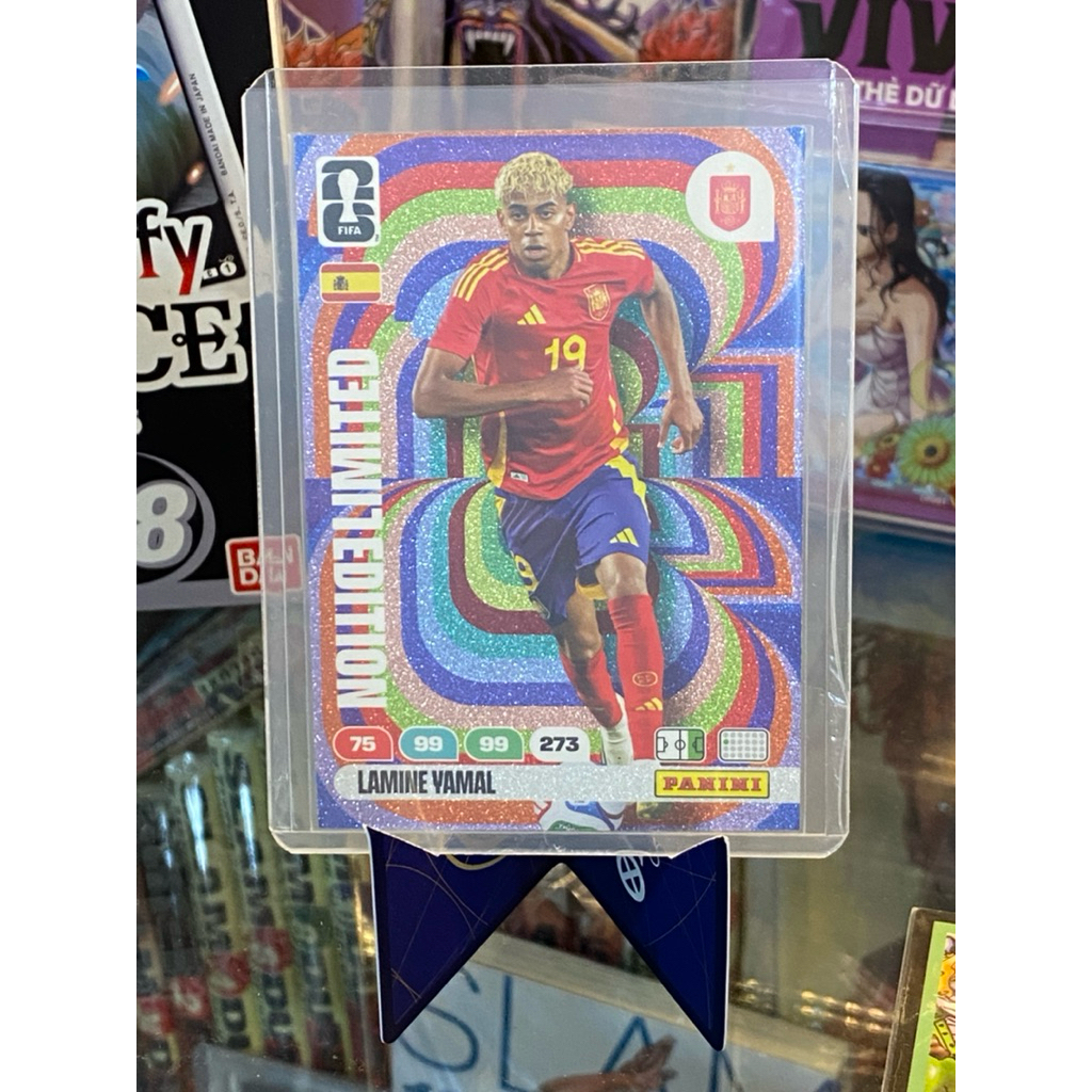 Thẻ Cầu Thủ Lamine Yamal Panini World Cup 2026 Áo Tây Ban Nha Limited Edition