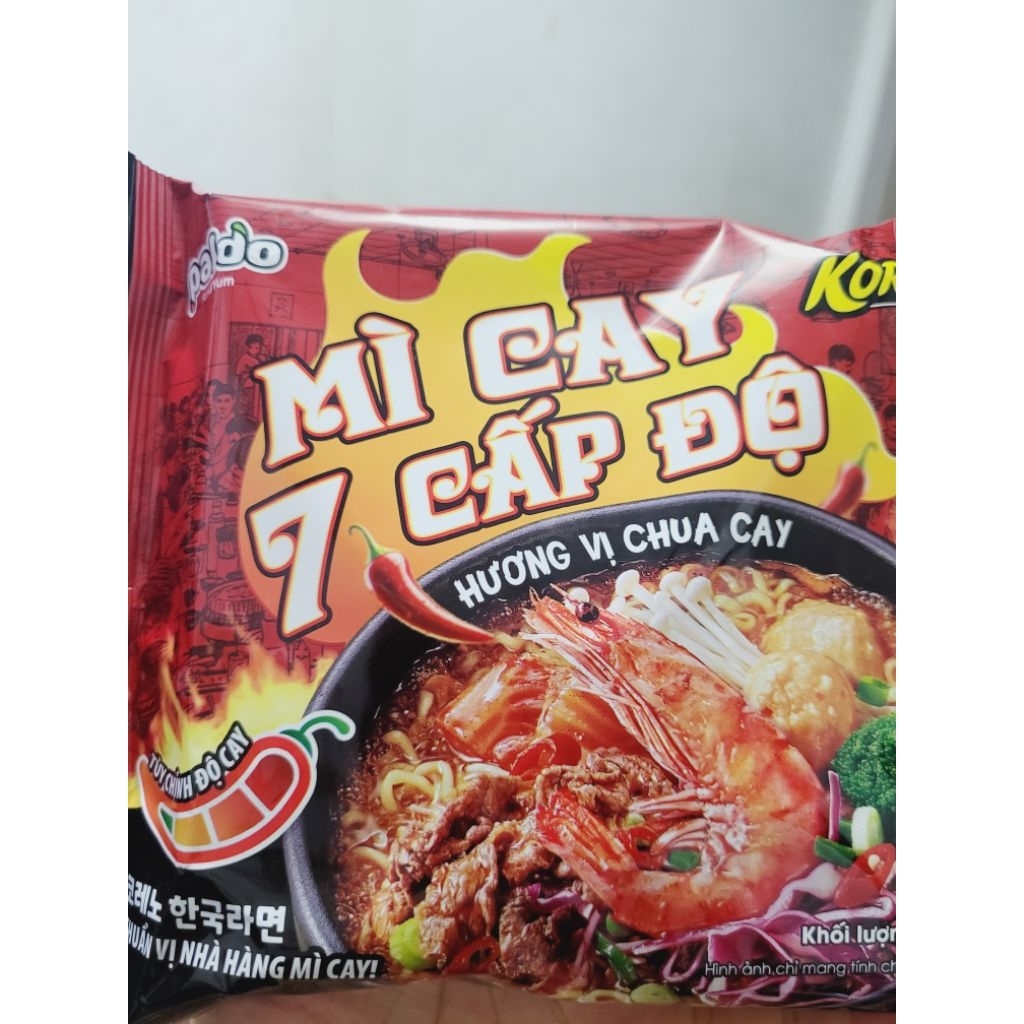 combo 3 gói mì cay 7 cấp độ Koreno chua cay