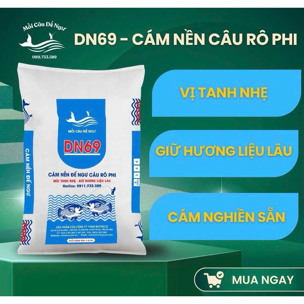 500G Cám Cá Tanh DN68. Thích Hợp Câu Rô Phi Trôi Chép Trắm, cực thích hợp phối với các loại tinh mùi