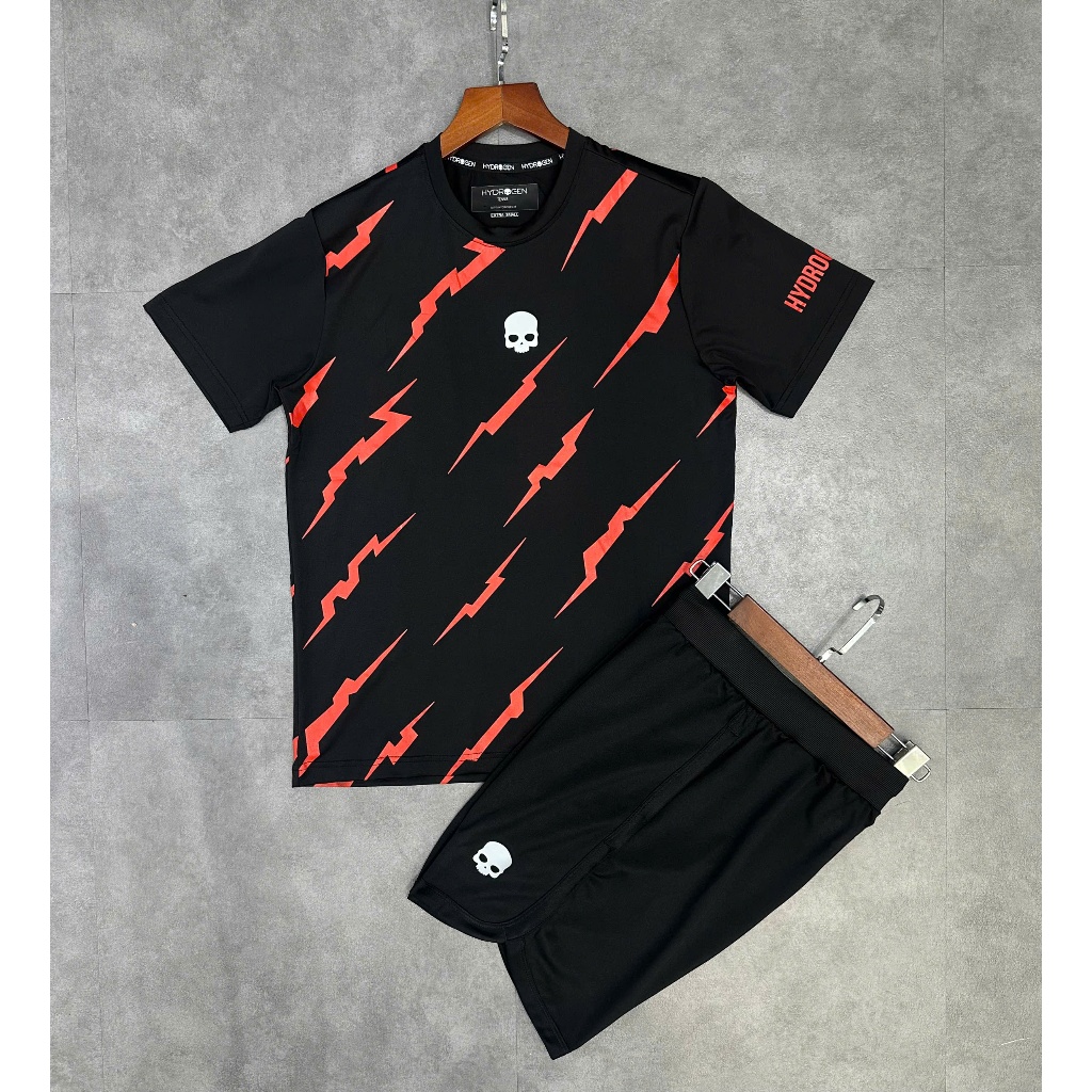 vnxk.nhat M81 Bộ thể thao nam tia set đỏ